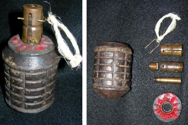 Japanese WWII T-97 Fragmentation Grenade c. 1942